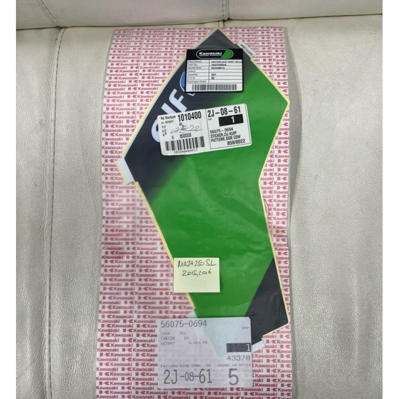 y0025　0519 Kawasaki Ninja250SL Pattern side cowl RH LW